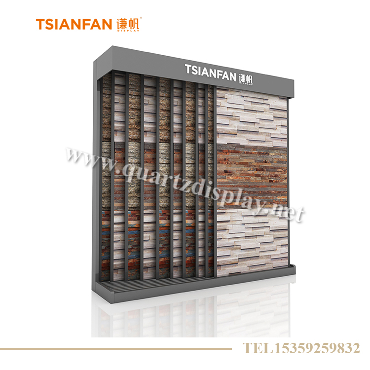 文化石推拉柜 文化石展示柜 SW010