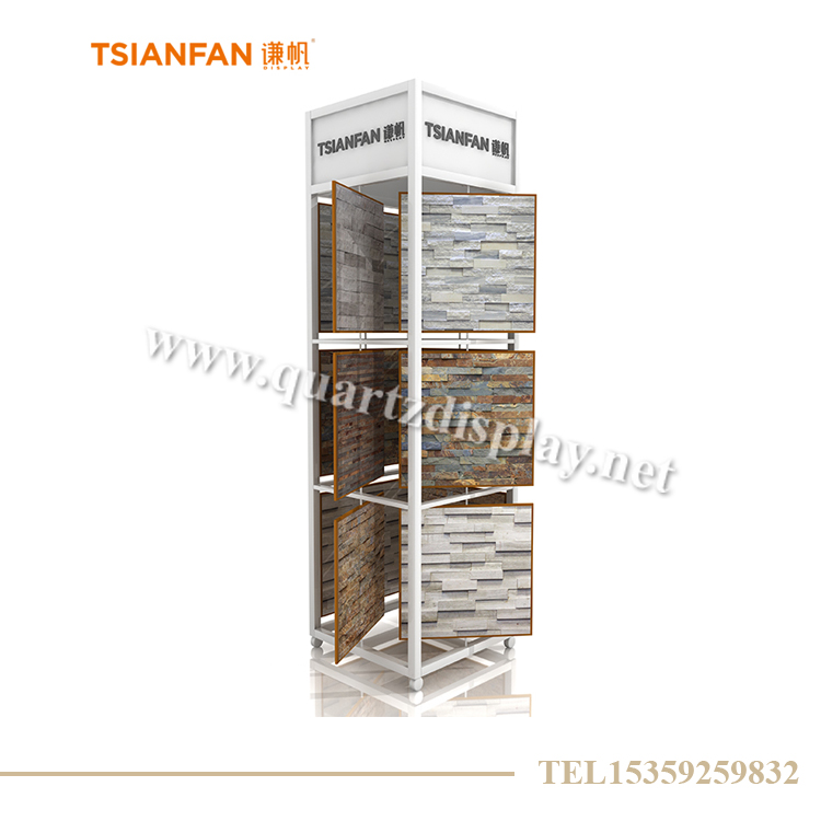 文化石旋轉架 文化石展示柜 SW009
