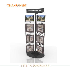 旋轉式文化石展架 石材展架 SW007