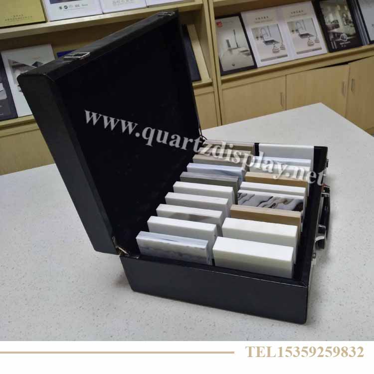 石英石手提箱_人造石樣品箱_鋁合金石英石展示手提箱