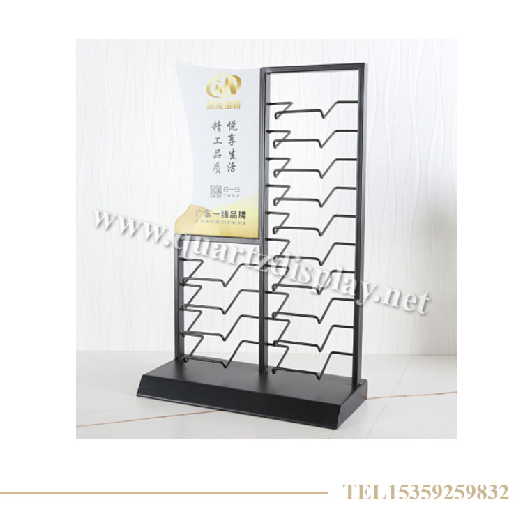 人造石臺面架_石英石臺式展架_高性價石英石展架